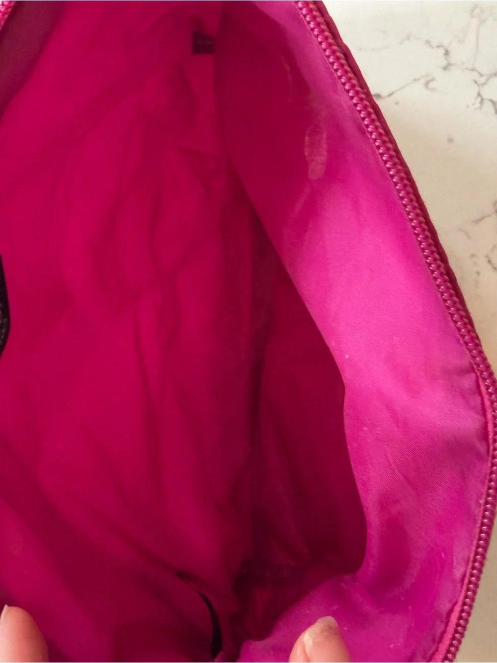 Lancome Hot Pink Charm Print Cosmetic Bag